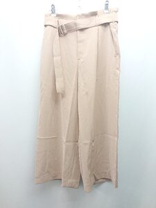 ◇ ◎ 7-IDconcept. ウエストゴム ワンタック 薄手 ストレッチ オシャレ シンプル パンツ サイズ40 ベージュ レディース E