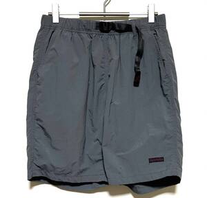 GRAMICCI SHELL PACKABLE SHORTS（S）グレー グラミチ クライミング シェル パッカブル ナイロン ショーツ ハーフ パンツ