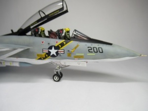 タミヤ　1/48　F-14A　トムキャット　ジョリーロジャーズ　空母ニミッツ　1979　完成品 