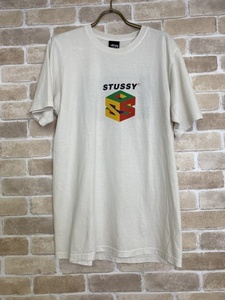 STUSSY ステューシー Tシャツ 半袖 パロディ ロゴ ホワイト S 33840481