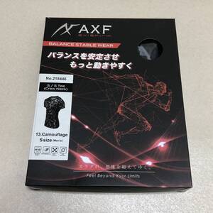 【AXF axisFirm BALANCE STABLE WEAR クルーネック Tee シャツ カモフラージュ サイズS】定形外