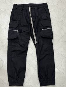 Rick Owens リックオウエンス【RU02C7396-TE】23AW MASTODON CARGO マストドン カーゴパンツサイズ：52ブラック