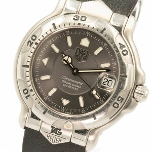 1円 稼働 良品 TAGHEUER タグホイヤー 6000シリーズ クロノメーター WH5112-K1 AT 自動巻き グレー文字盤 SS 腕時計 メンズ 0451120240611