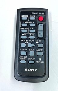 YXS858★中古動作品★ソニー SONYビデオカメラリモコンRMT-831