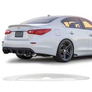 【即納品】#QAB塗装済 スカイライン V37 セダン INFINITI Q50 リアトランクスポイラー2014-2022 OE ブリリアントホワイトパール