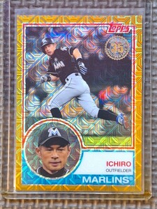 2018 Topps Chrome Silver Pack #3 ICHIRO SUZUKI Gold Refractor 36/50 Miami Marlins New York Yankees Seattle Mariners Orix Blue Wave