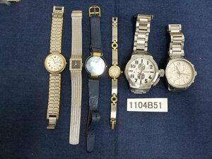 1104B51　腕時計　ジャンク品　おまとめ6点　Christian Dior　ANNE KLEIN　ｃK など ※動作未確認