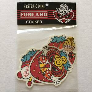 HYSTERIC MINI sticker ヒステリックミニ FUNLAND ステッカー シール 2枚SET made in USA アメリカ製