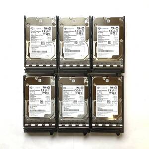 S6100964 Seagate 300GB SAS 15K 2.5インチ HDD 6点【中古動作品】