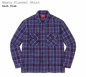 ★Supreme Heavy Flannel Shirt Dark Plum 青紫 S アウター シャツ シュプリーム 新品 送料込