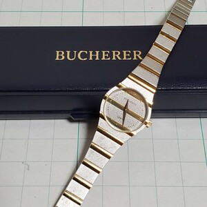 BUCHERER　ブッフェラー　ブヘラ　腕時計　電池交換済みです！ 稼働品　当時の箱付き