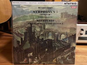 EMI SAX2342 Mendelssohn SYMPHONY No.3 【Scotch】 Overture 〝The Hebrides″ OTTO KLEMPERER THE PHILHARMOIA ORCHESTRA