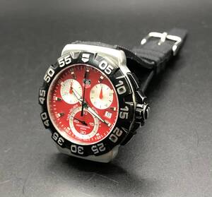 [A]時計★[WH-13320]★(サ60)TAGHEUER(タグホイヤー)★CHA1112★FORMULA1 クロノグラフ★稼働品★