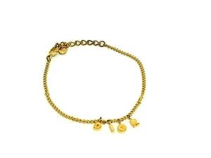 1円 ■美品■ ChristianDior クリスチャンディオール ブレスレット アクセサリー レディース ゴールド系 FI6289