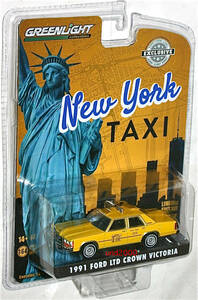 Greenlight 1/64 1991 Ford LTD Crown Victoria New York Taxi フォード クラウン ビクトリア タクシー イエローキャブ グリーンライト