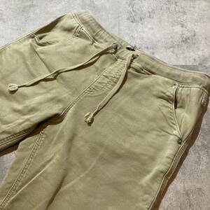 【BAYFLOW】ベイフロー ストレッチ ジョガーパンツ jogger カーキ イージーパンツ サイズ4 ヴィンテージ加工