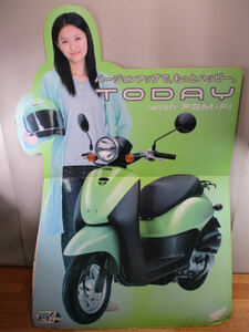 ◆榮倉奈々 等身大パネル◆ホンダ HONDA TODAY バイク 約152×105㎝ 店頭用 非売品 看板 POP 現状渡♪H-61201