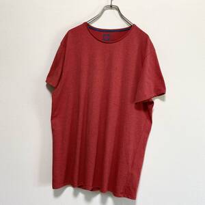 アメリカ古着　SLIM FIT　半袖　Tシャツ　無地　レッド　赤色　XLサイズ　US古着　【I1246】