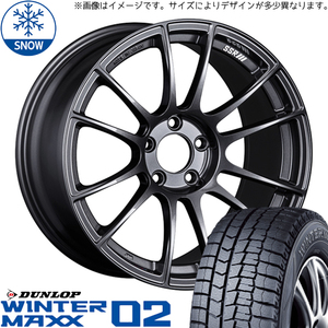 235/50R18 スタッドレスタイヤホイールセット 30アルファード etc (DUNLOP WINTERMAXX02 & SSR GTX04 5穴 114.3)