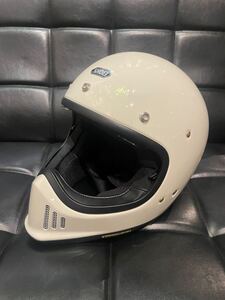 新品 未使用品 SHOEI EX-ZERO Sサイズ 55cm オフホワイト　オフロードヘルメット VMX ビンテージ モトクロス イーエックスゼロ