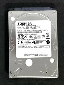 【送料無料】 ★ 2TB ★　TOSHIBA / MQ04ABD200　【使用時間：69 ｈ】 2023年製　稼働極少　2.5インチ内蔵HDD　9.5mm厚/SATA/5400rpm 東芝