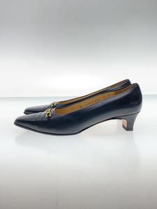 Salvatore Ferragamo◆パンプス/UK5.5/BLK/レザー/DE 52424