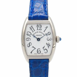 フランクミュラー トノーカーベックス ブランドオフ FRANCK MULLER K18WG（ホワイトゴールド） 腕時計 WG/革 中古 レディース