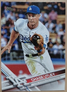 ★CHASE UTLEY TOPPS 2017 #134 MLB メジャーリーグ LOS ANGELES DODGERS LA ドジャース チェイス アットリー