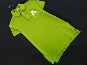 Abercrombie & Fitch アバクロンビー＆フィッチ ワッペン ポロシャツ sizeS/黄緑 ■◆ ☆ eha9 メンズ