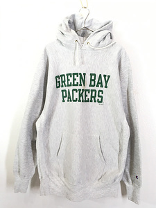 古着 90s Champion Reverse Weave NFL Green Bay Packers パッカーズ リバース スウェット パーカー XXL 古着