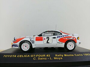 ■ixo modelsイクソ RAC106 1/43 TOYOTA Celica 4WD #2 Winner Rally Monte Carlo 1991 白赤 トヨタセリカ ラリーモデルミニカー