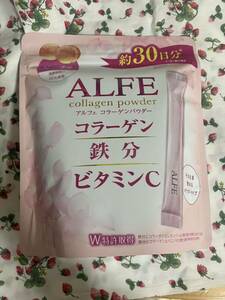 アルフェ コラーゲン パウダー ピーチ 30袋 大正製薬 栄養機能食品/ALFE 鉄分 ビタミンC デキストリン ヒアルロン酸 ビタミンB2 B6 桃