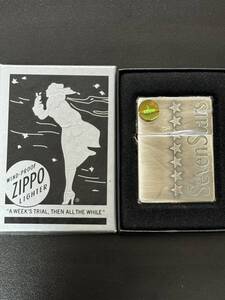 zippo Seven Stars 1935REPLICA セブンスター 1935レプリカ 2008年製 限定品 七連星 外ヒンジ 懸賞当選品 特殊加工品 ケース 保証書