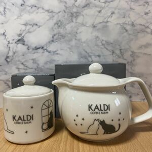 カルディ　猫の日バッグ 2022 シュガーポット＆ティーポット　KALDI