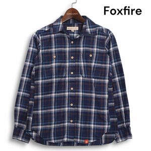 Foxfire フォックスファイヤー 通年 ポリ&コットン♪ 長袖 チェック シャツ Sz.S　レディース アウトドア　K4T01273_8#C