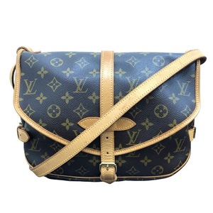 ルイ・ヴィトン LOUIS VUITTON ソミュール30 M42256 ブラウン モノグラムキャンバス ショルダーバッグ ユニセックス 中古