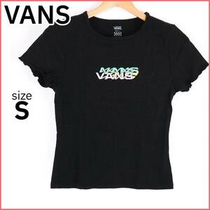 バンズ 半袖Ｔシャツ トップス レディース Sサイズ ブラック VANS 古着【T71】