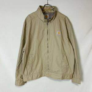 レア 80s 90s USA製 正規品 carhartt 53142B カーハート ハリントンジャケット ワーク スイングトップ ドリズラー ヴィンテージ L