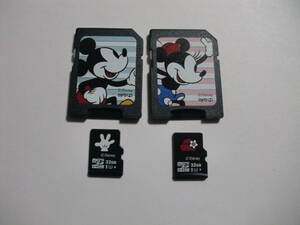 ミッキー・ミニーセット　eye up　disney　32GB　microSDHCカード　フォーマット済み　microSDカード　メモリーカード