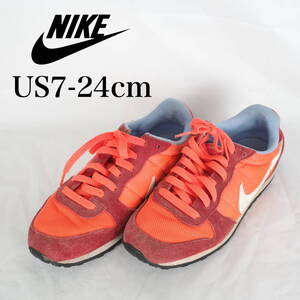 MK5854*NIKE*ナイキ*レディーススニーカー*US7-24cm*オレンジ系