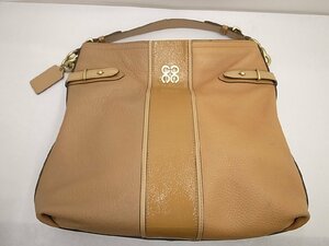 美品☆【COACH】コーチ ワン ショルダーバッグ レザー 16457 キャメル ブラウン レディース