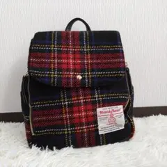 Harris Tweed チェック柄バックパック