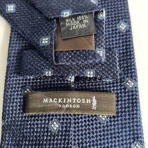 MACKINTOSH LONDON(マッキントッシュロンドン) ネイビースクエアドットネクタイ