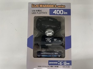 ジェントス GENTOS 【未使用品】LEDヘッドライト LC-HUS400-K