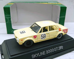 未展示　EBBRO『1/43　NISSAN　SKYLINE　GT-R（PGC10）　RACING　No.58』　ニッサン　スカイライン　2000GT-R（43038）ミニカー　模型