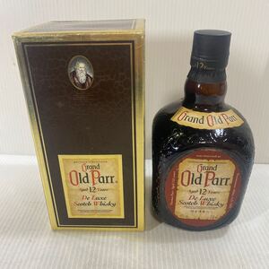 Grand Old Parr グランド オールドパー デラックス ウイスキー De Luxe スコッチウイスキー 12年 43% 750ml 箱付き 状態込み ④