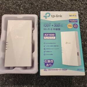 TP-Link RE500X AX1500 デュアルバンド Wi-Fi 6 中継機　開封のみ