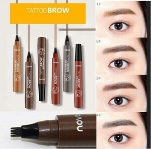 落ちない立体3D眉 TATTOO BROW 眉ティント タトゥー眉毛ペン リキッドアイブロウ 消えない ナチュラル 美眉 時短メイク