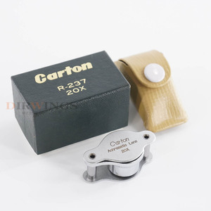 [PG] 8日保証 R-237 Carton カートン光学 20× 20倍 Achromatic Lens ルーペ ジュエルルーペ 拡大鏡 宝石鑑定用ルーペ[06604-0006]