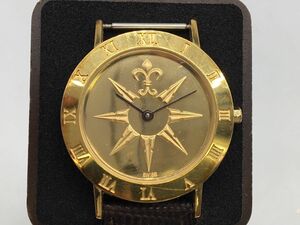 0602-509MK③6267 腕時計　不動 ベルト片側無し　英国王立地理学会 THE ROYAL GEOGRAPHICAL SOCIETY GOLDEN COMPASS WATCH